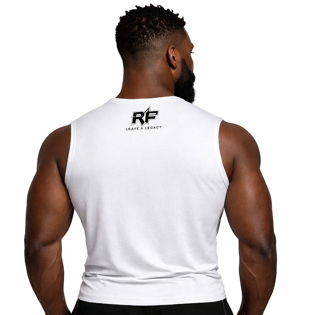 SLEEVELESS COMPRESSION SHIRT- WHITE